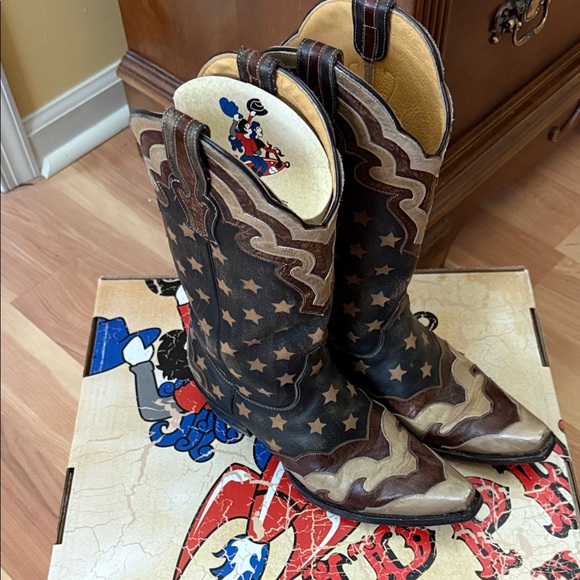 Old Gringo Shoes - Old Gringo Red White and Blue Cowboy Boots